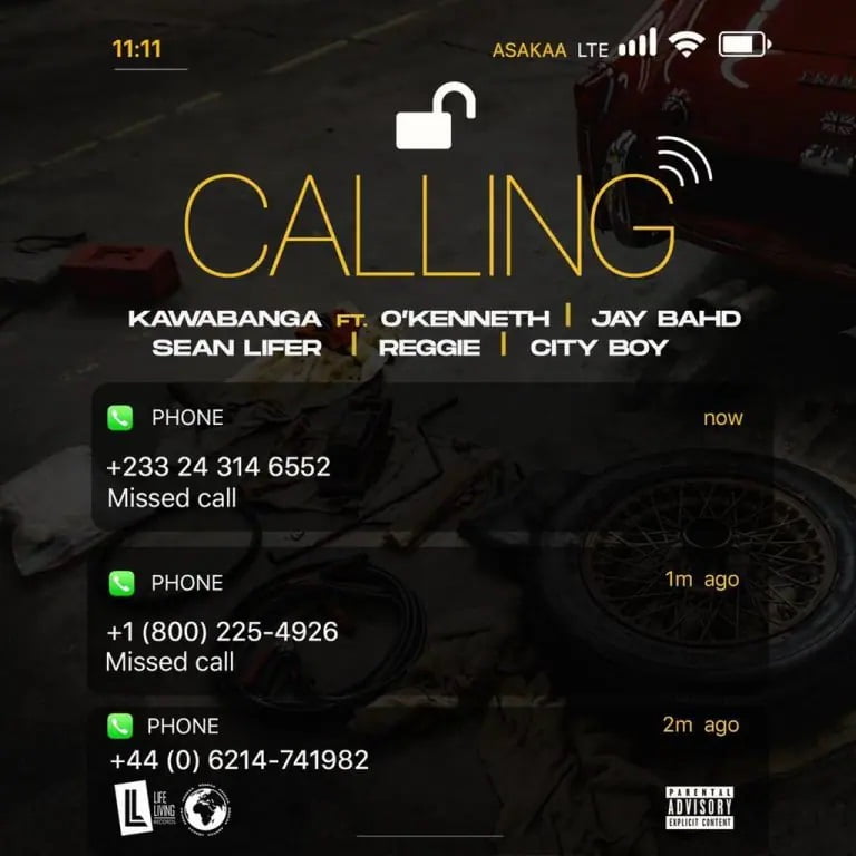 Calling by Kawabanga ft O’Kenneth, Jay Bahd, Sean Lifer, Reggie & City Boy 2 Calling