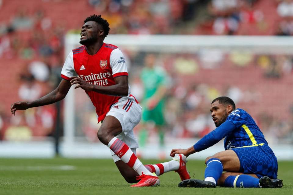 Arsenal suffer another injury blow in Chelsea friendly as Thomas Partey limps off 2 FB IMG 1627968142857