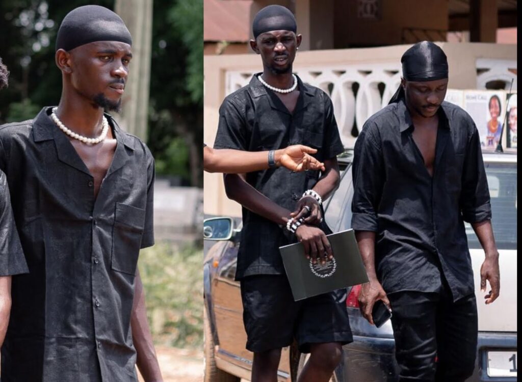 Black Sheriff , Kwaku Frimpong Pays His Last Respect to Sister Mariana 2 black sherif pays last respect to sister mariana
