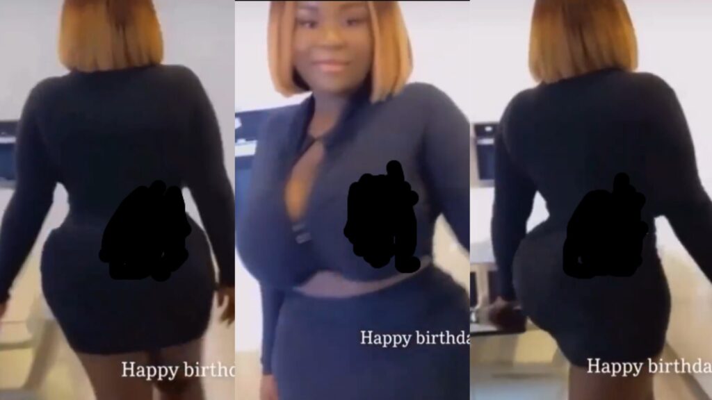Maame Serwaa’s New Video Strikes A Serious Debate 2 maame serwaa black dress body Ghnewslive
