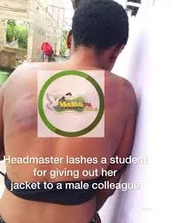Headmaster gives lashes to a female Student for being kind to give her jacket to one male student 4 Headmaster gives lashes to a female Student for being kind to give her jacket to one male student
