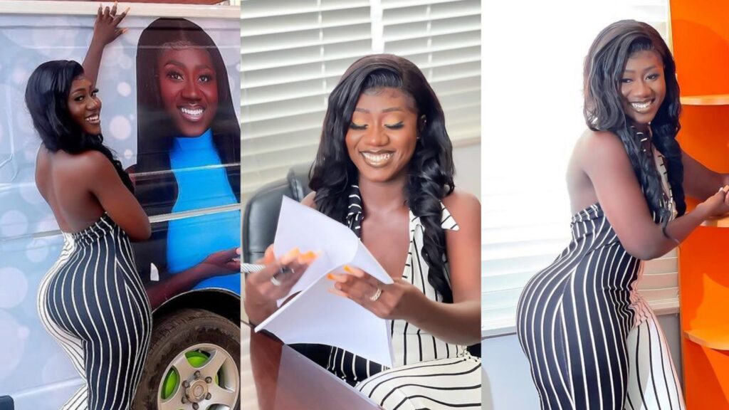 Hajia Bintu Can’t Stop Smiling As She Bags Another Ambassadorial Deal (Videos) 2 hajia bintu