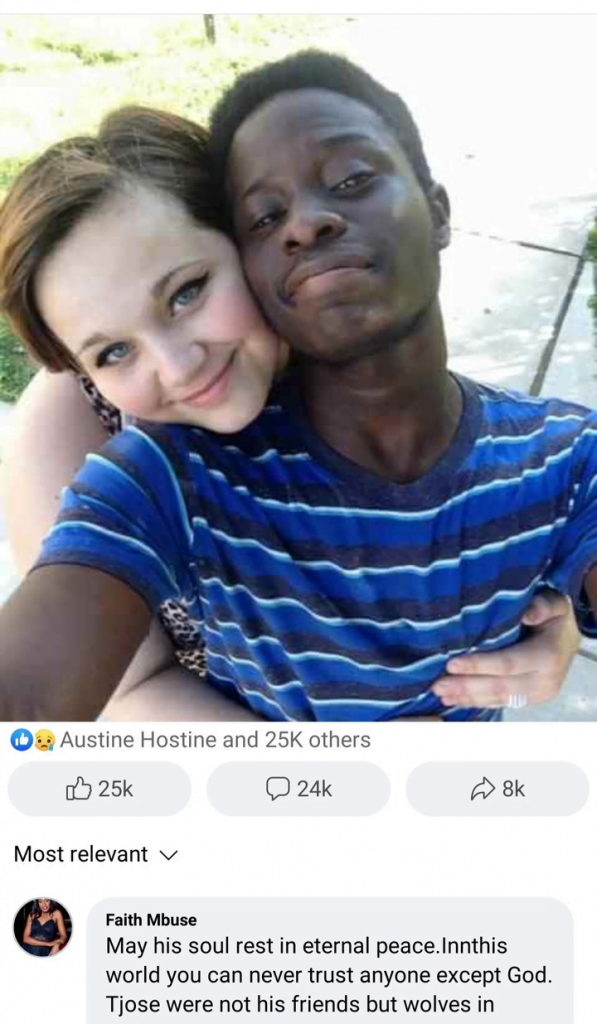 After a white lady got married to an African man, see what later happened to her husband 4 white woman marries a black man