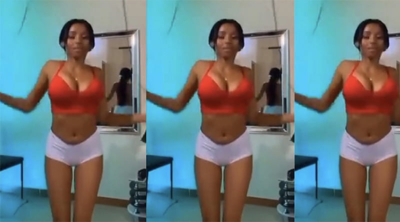 Lady With Big “Nufuo” Plays Her Skipping Rope In Kitchen In Brassiere (Video) 2 Lady