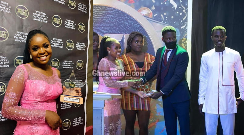 Nana Ama Boadiwa was crowned as the best Online TV Presenter in the Western Radio and Tv personality Awards. 2 FotoJet 5