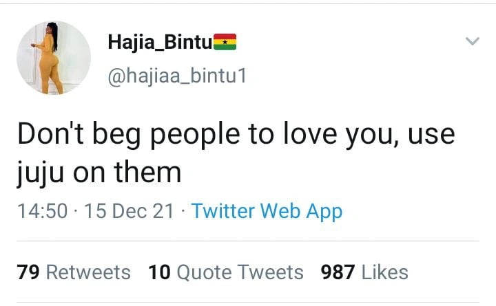 Netizens Angrily Blast Hajia Bintu For Advising Women On How To Treat Men 3 Hajia bintus post
