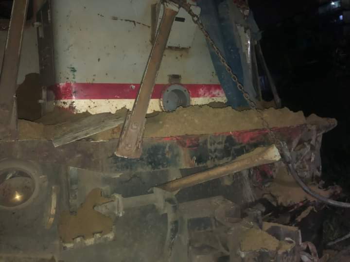 SAD: A Tipper Truck Collide With A Manganese Haulage Train In The Western Region 3 Train
