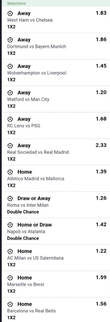 Christmas Gift: Cash out Big with 200 odds today with twelve(12) well-analyzed games 3 best bet oddos bet slip