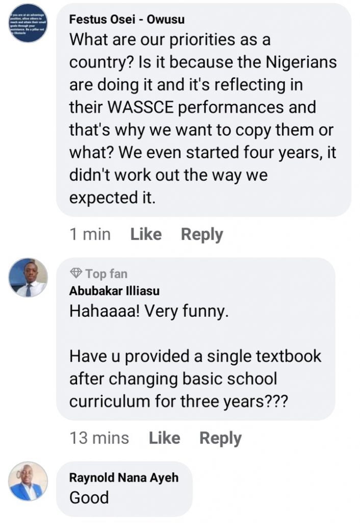 Ghanaians React As Government Plans To Make SHS Education 6 Years Starting From 2023 3 education comment