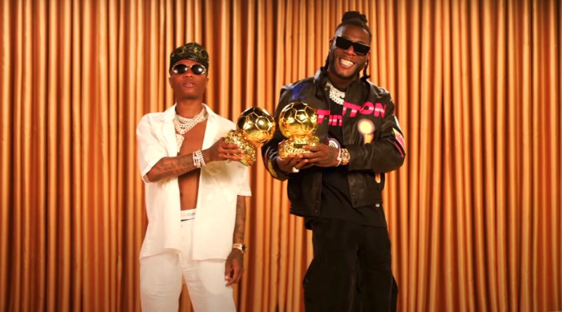 VIDEO: Burna Boy and Wizkid team up for ‘Ballon d'Or visuals 2 Burna Boy and Wizkid