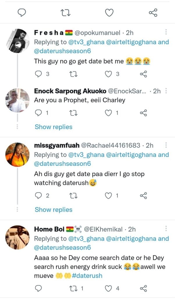 Date Rush: Augustine Couldn't Land a Date Because of Looks - Ghanaians React 3 Date rush