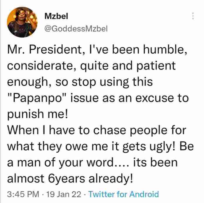Pay Me The Agreed Amount Or I Spill The Beans – Mzbel Dares ‘Mr. President’ Over ‘Papa No’ 3 Mzbel papano