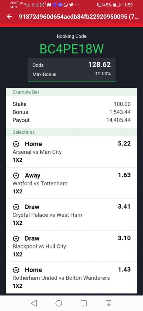 Start 2022 with a smile: Win Big today with 128 well analysed odds from just 5 matches 3 Screenshot 20220101 115908 com.opera .app .news