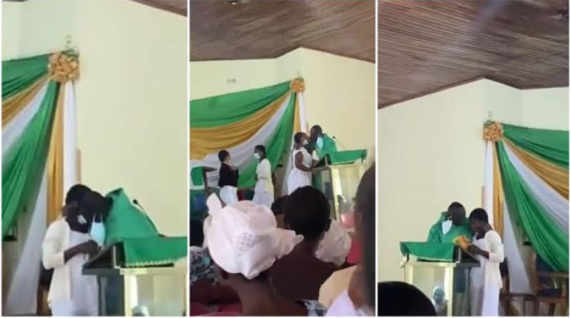 Video of Reverend Father Kissing Students Gets Ghanaians talking [Watch]