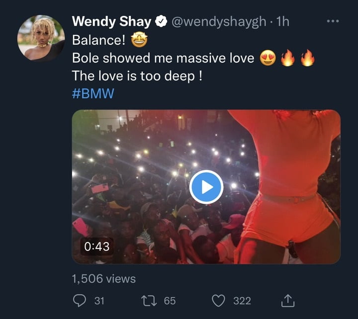 “Wendy Shay Shocks Her Fans With Another Twerking Performance On Stage At Bole. (VIDEO) 3 Wendy Shay