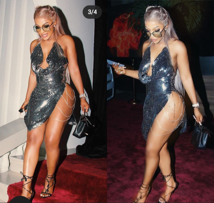 Photos: Mercy Eke's Stunning Looks In 5 Sequin Dresses 4 Mercy Eke
