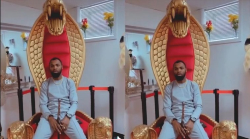 Nii Addotey Gyata I, Rev. Obofour Gets Himself A Customized Snake Throne For His Chiefdom 2 Rev. Obofour