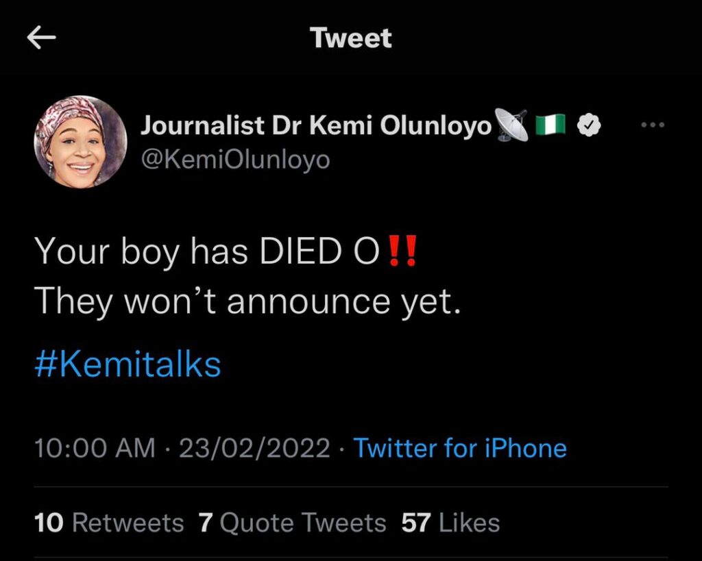 JUST IN: Hushpuppi Reportedly Dead 3 WhatsApp Image 2022 02 23 at 10.23.16 AM