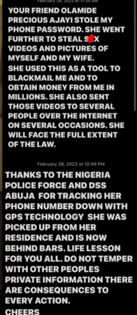 Brave Sugar Daddy Reveals Why He Arrested Side Chic (Details) 3 WhatsApp Image 2022 02 28 at 4.48.43 PM