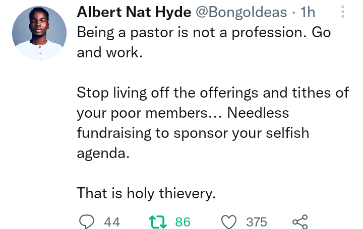 Being A Pastor Is Not A Profession; Go And Work - Albert Nat Hyde Tells Ghanaian Pastors 3 Albert Nat Hyde