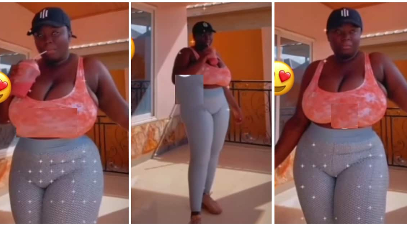 Netizens React To A Video Of Actress Maame Serwaa Flaunting Her New Look. 2 Maame Serwaa