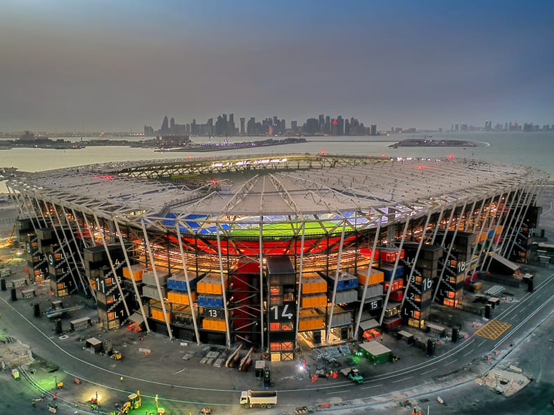 Here Is The Spectacular Stadium Made With Shipping Containers That Will Host Portugal vs Ghana World Cup Match In Qatar 4 Coliseum Summit News Qatar Stadium 974 unveiled