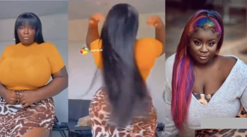 Maame Serwaa Drops A Video Displaying Her Heavy Back Which Proves Her Body Surgery 2 Maame Serwaa
