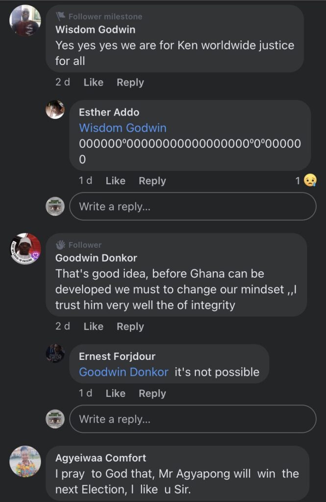 Kennedy Agyapong Is Leading The Race, Bawumia and Alan Should Up Their Game. 3 Kennedy agyapong for president