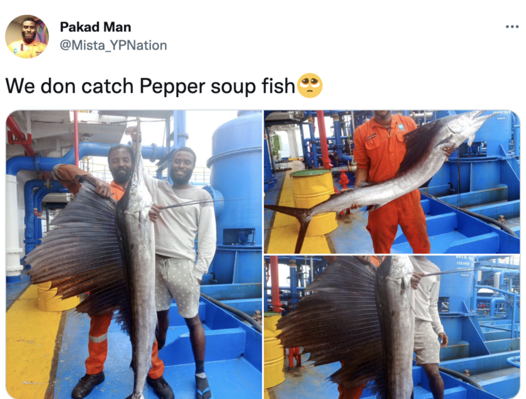 Reactions As Men Catch The World’s Fastest Fish Worth Over GHC11,000 & Use It For Pepper Soup 2 Screenshot 2022 05 25 at 7.57.39 PM