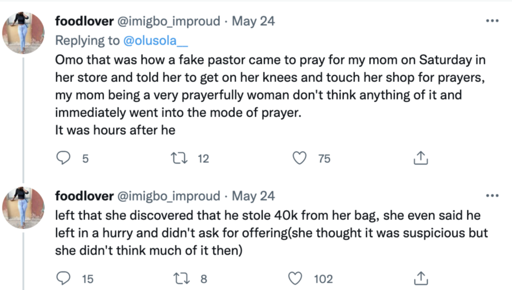 Fake Pastor Absconds With Woman's GHC 700 2 Screenshot 2022 05 25 at 8.08.05 PM
