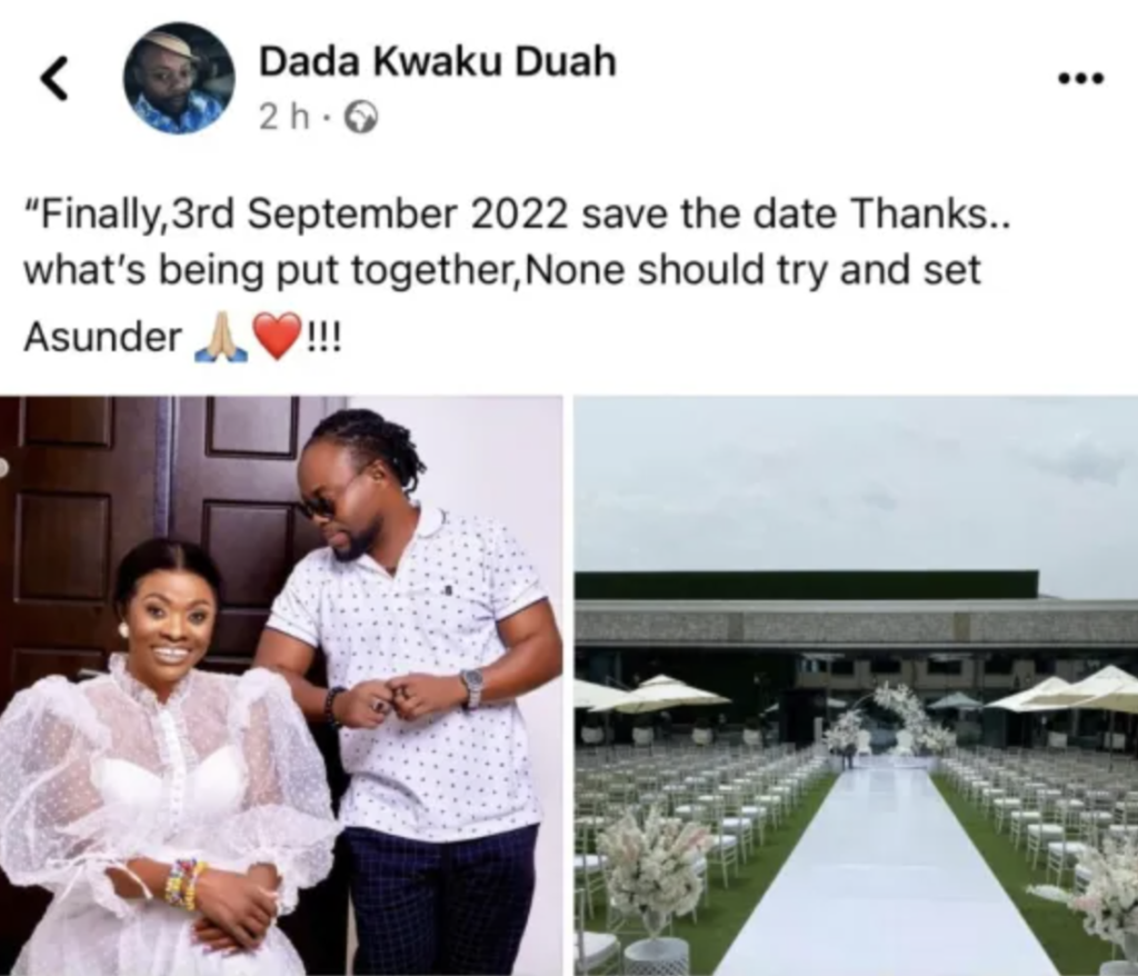 Diana Asamoah's 'Save The Date' Photos Hit The Internet, Set To Marry Ghanaian Musician, Dada KD 3 Screenshot 2022 05 26 at 7.53.17 PM
