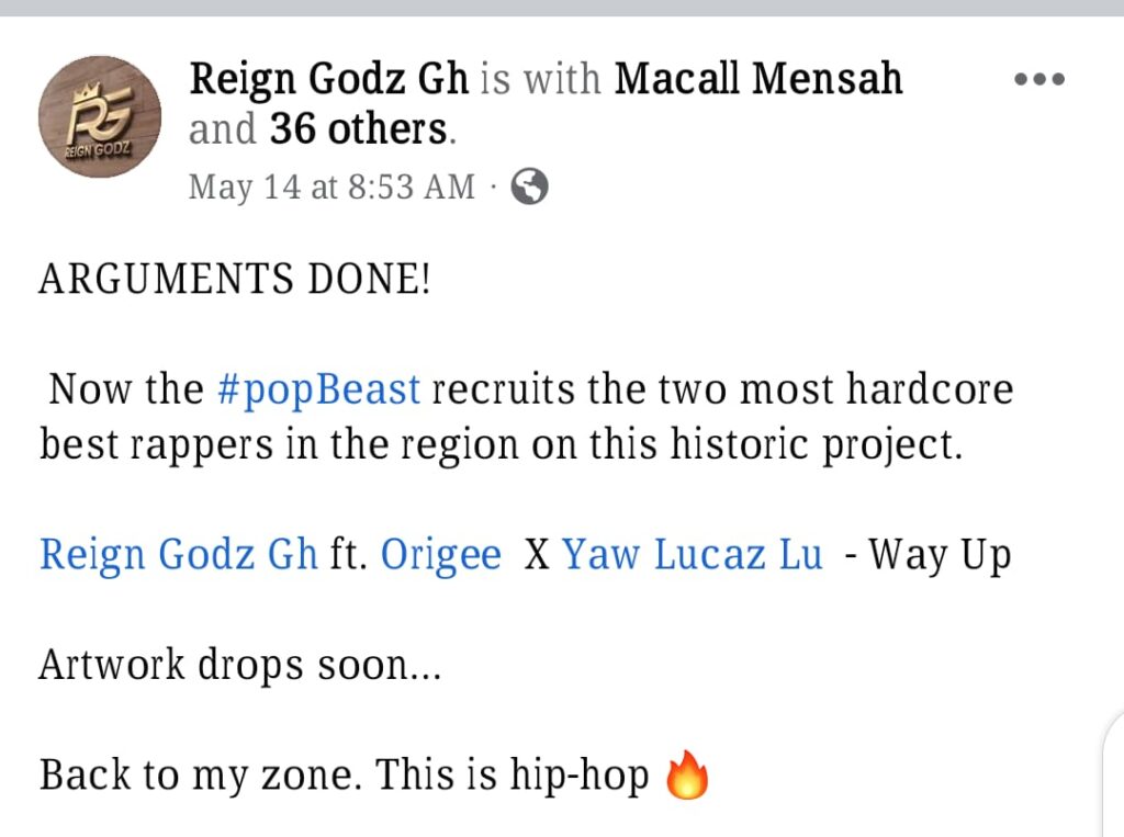 REIGN GODZ To Drop A New Music Next Month. 3 REIGN GODZ