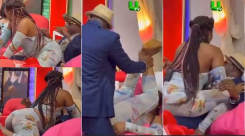 Counselor Lutterodt displays wild bedroom styles with lady on TV 2 Counselor Lutterodt