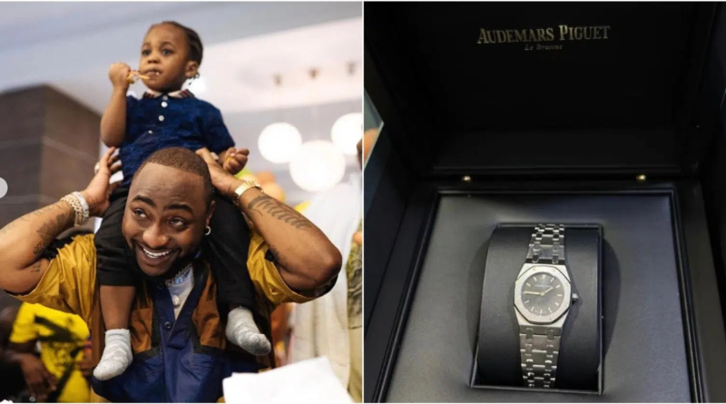 Netizens React As Davido Buys A Wrist Watch Worth N192 Million For His 2-Year-Old Son 2 Davido