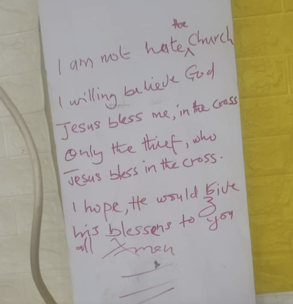 Read The Emotional Note That A Thief Left After Stealing From The Church Of Pentecost At Bogoso 2 Screenshot 2022 06 21 at 12.53.21 PM