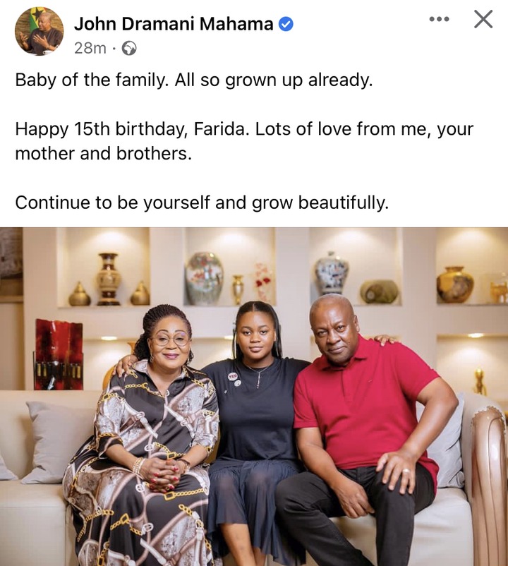 Continue To Be Yourself- Mahama Finally Speaks To His Daughter After Her Video Hit The Internet 3 Farida and mahama