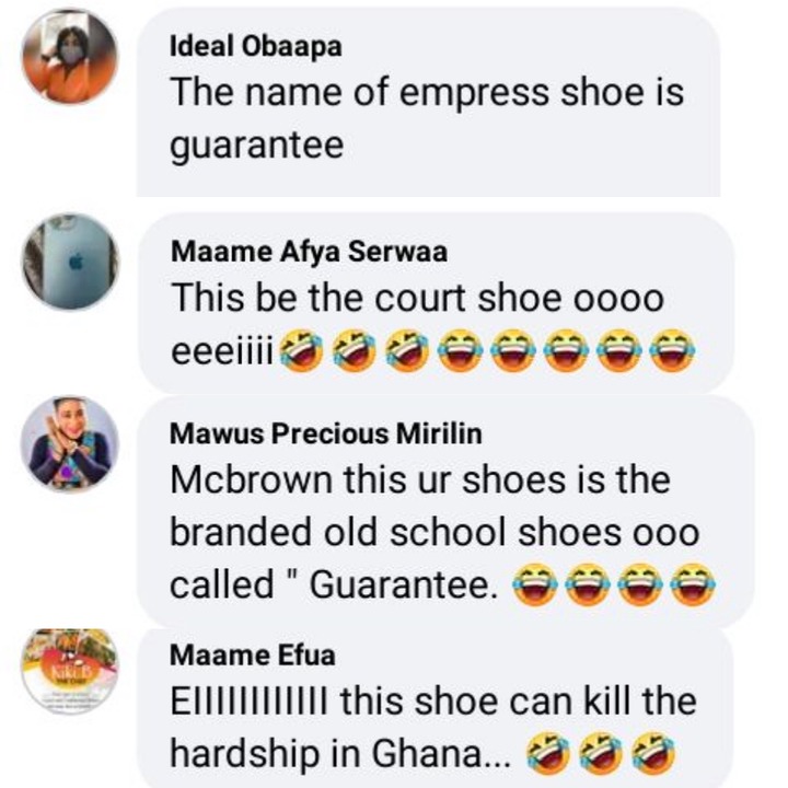 "This is the court shoe oo" Nana Ama Mcbrown sparks massive reactions online with her shoe 3 Nana Ama Mcbrown