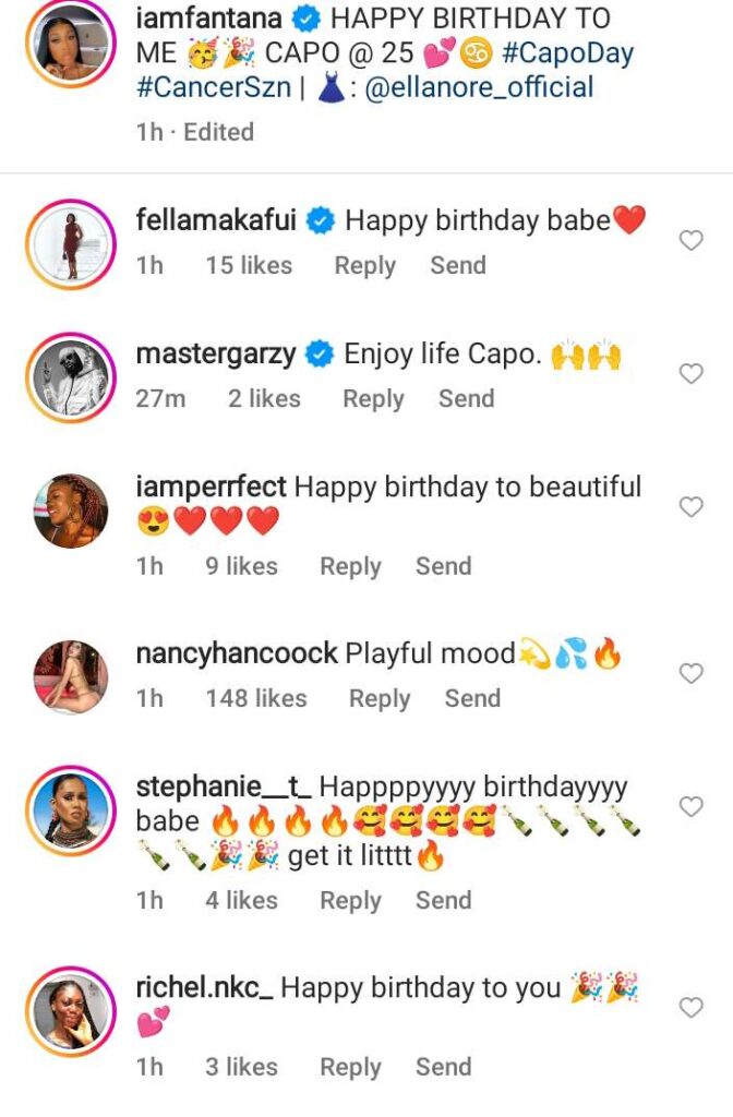Fantana Released Sultry Photos To Celebrate Her Birthday, Netizens React 4 Fantana