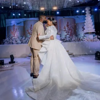 Mercy Chinwo and her husband's wedding pictures drop online.