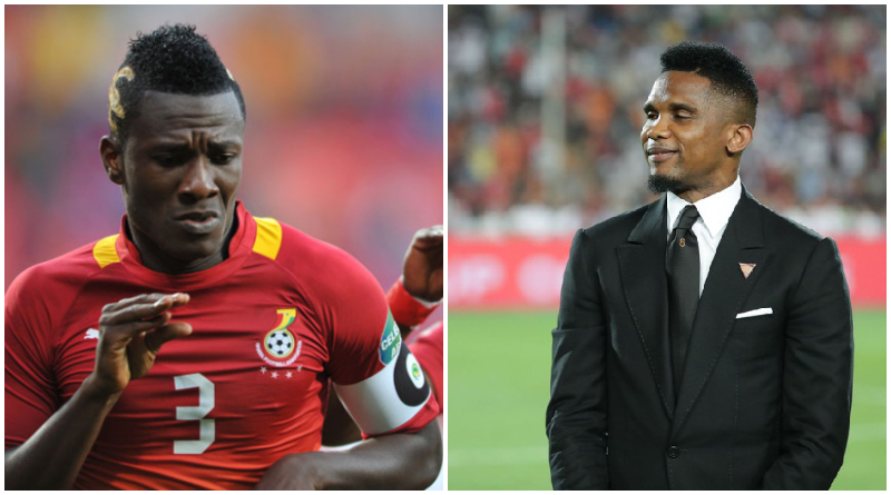Samuel Eto'o Drops An Honest Message To Asamoah Gyan On His Decision To Join Black Stars For World Cup 2 Asamoah Gyan