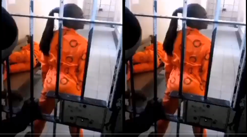 A Prisoner Twerking In Jail