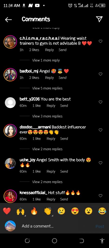 Reactions As BBN's Angel Smith Causes Stir With New Pictures In A Fitness Trainer Outfit. 3 BBN's Angel Smith Causes Stir With New Pictures