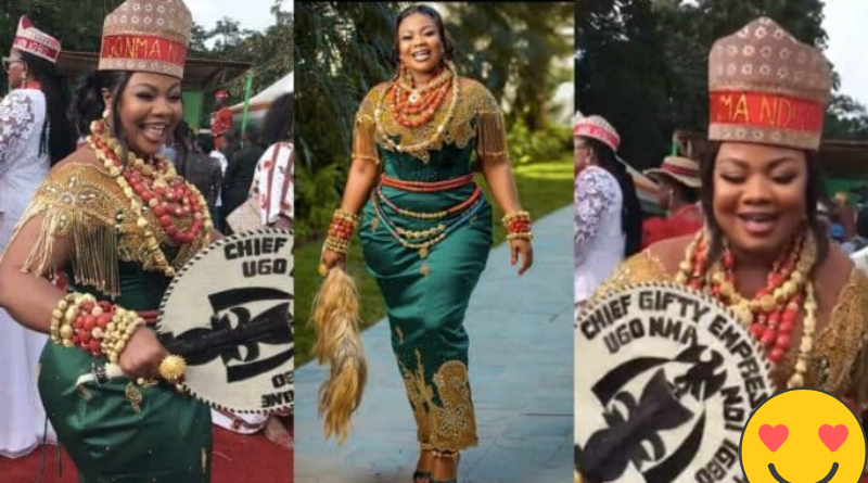 Empress Gifty Thanks The Igbo Community After Making Her A Chief 2 Empress Gifty