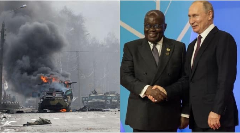 Ghana Asks Putin To Immediately Seize Military Operations In Ukraine