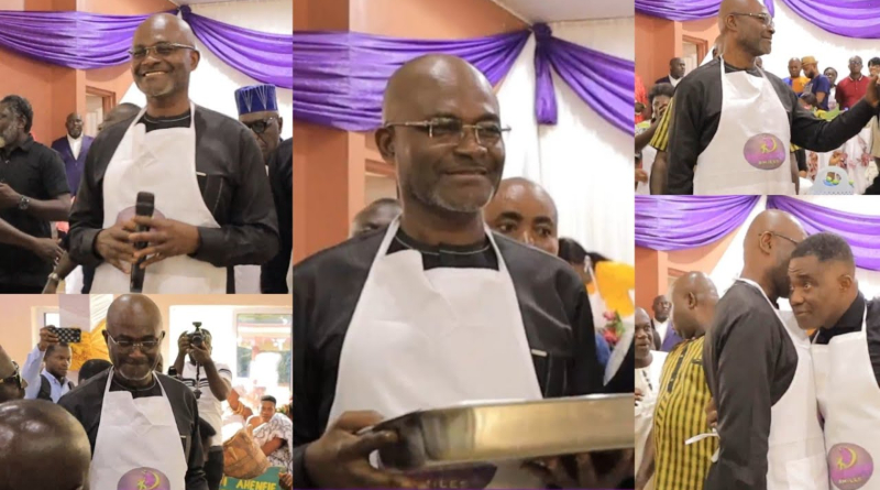 Hon. Kennedy Agyapong Serving As A Waiter Causes A Stir Online