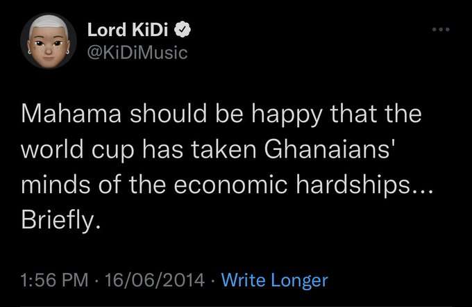 “Mahama is useless” – KiDi said, Called Out For His Past Tweets 3 “Mahama is useless” – KiDi said, Called Out For His Past Tweets