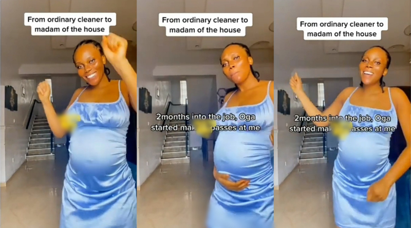 Lady Celebrates As She Gets Elevated From Cleaner To ‘Madam Of The House’ A Year After Employment (Video) 2 Lady Celebrates As She Gets Elevated From Cleaner To ‘Madam Of The House’ A Year After Employment