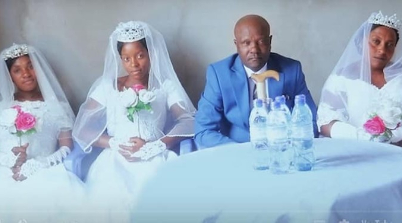Come And Get Husband – Man Weds Three Women At Once In Church That Permits Polygamy (Video) 2 Man Weds Three Women At Once In Church