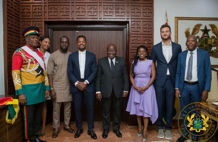 Nana Aba Anamoah And Patrice Evra Storm Jubilee House To Meet Nana Addo Dankwa Akufo-Addo 3 Nana Aba Anamoah And Patrice Evra visit Nana Addo Dankwa Akufo-Addo