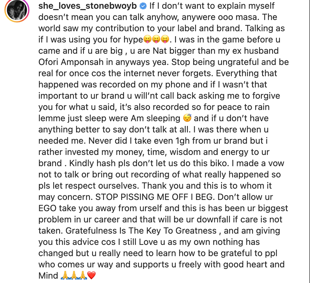 Ayisha Modi Heavily Descends On Stonebwoy (FULL GIST) 2 Screenshot 2022 09 02 at 2.35.56 PM